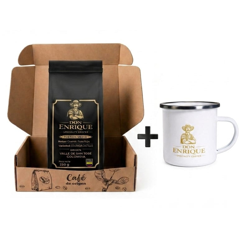 Café Molido Premium Don Enrique 250 g + Pocillo Don Enrique